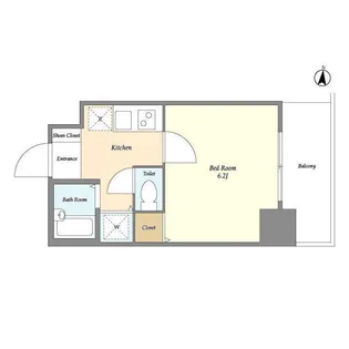 アクシーズタワー川口幸町Ⅱ【5階】の間取り