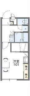 レオパレスヴェルドミール住吉【108号室】の間取り