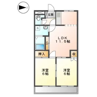 シャングリラ【3階】の間取り