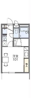 レオパレスCasaLiore【201号室】の間取り
