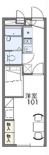 レオパレスユーカリ【105号室】の間取り
