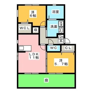 プレシャス【1階】の間取り