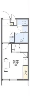 レオパレスペペール【101号室】の間取り