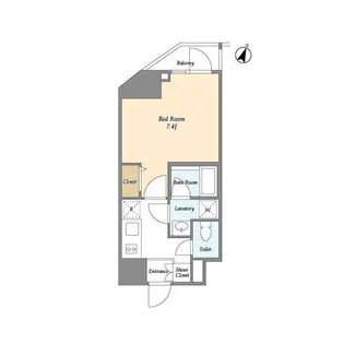 ディームス東新宿【9階】の間取り