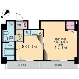 Court Oriel【5階】の間取り