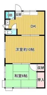 テラス小山【102号室】の間取り