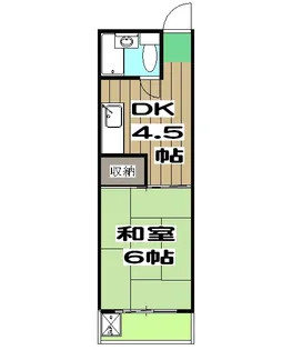 レジデンス桂【206号室】の間取り