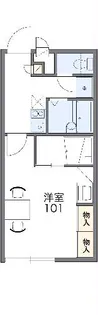 レオパレスEP4【111号室】の間取り