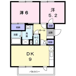 ラ・フィーネ【301号室】の間取り