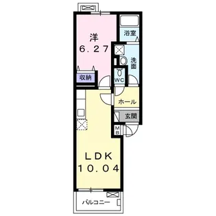 リヴェール代官【2階】の間取り