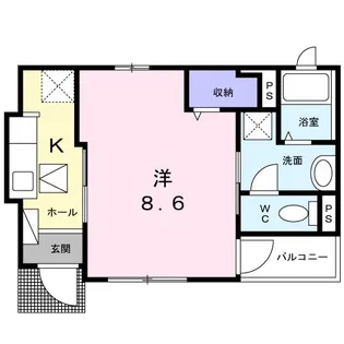 サン ミルト【1階】の間取り