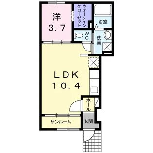 ラフレシールⅡ【1階】の間取り