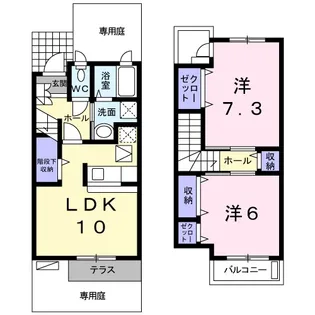 ラッフィナートカーサ【1階】の間取り