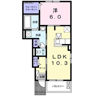 メゾン カメリア【1階】の間取り