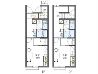 レオパレス入山Ⅱ【105号室】の間取り