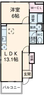 サクラスクエア イースト【1階】の間取り