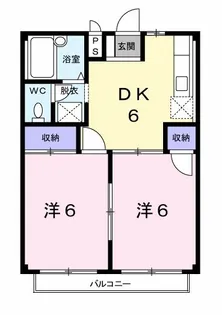 ウエスタンKN【2階】の間取り