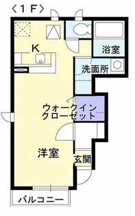 プチレジデンスディーヴァH【1階】の間取り