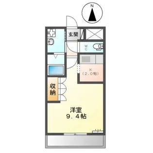 クローバーハウスD【2階】の間取り