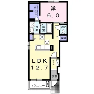 Lierre淀南Ⅰ【1階】の間取り