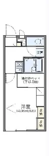 レオパレス菊【104号室】の間取り