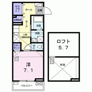 ライトフラット【2階】の間取り