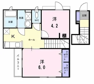 ガーデンヴィラ深大寺Ⅲ【2階】の間取り