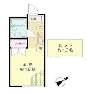 エンゼルハイム【1階】の間取り
