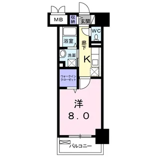 メゾン ラフレシール【6階】の間取り