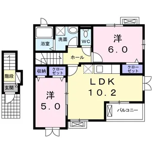 メゾンドクレール【2階】の間取り