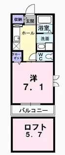 ビル ベリー【2階】の間取り