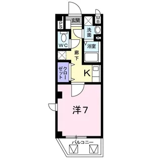 オルジュ本町Ⅱ【3階】の間取り