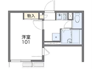 レオネクスト川端Ⅲ【1階】の間取り
