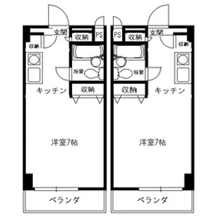第7植村ビル【104号室】の間取り