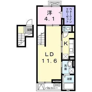 カラマ・マナ 三宿【4階】の間取り