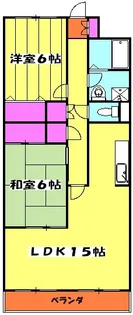 サウスウッド【2階】の間取り