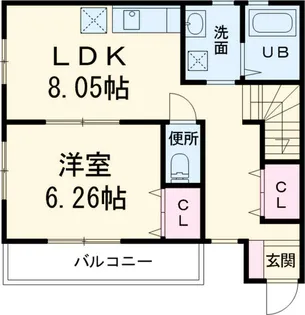 大宮大成テラス【2階】の間取り