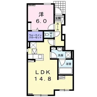 ベル アンジュ Ⅱ【1階】の間取り