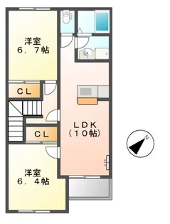 グリーンハイツ【2階】の間取り
