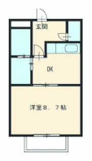 プラザブルーパイン【2階】の間取り
