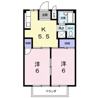 ラベンダーハウス【2階】の間取り