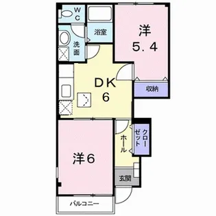 カルフール【1階】の間取り