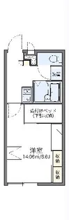 レオパレスさくら【206号室】の間取り