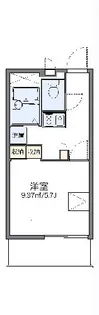 レオパレスカルーナ【105号室】の間取り