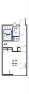 レオパレス水戸【107号室】の間取り