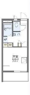 レオパレスグランエスポワール【208号室】の間取り