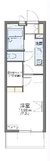 レオパレスル レーブ【304号室】の間取り