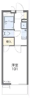 レオパレスラグレージュ【2階】の間取り