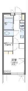 レオパレスクレージュ【1階】の間取り