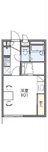 レオパレスイルマーレ【201号室】の間取り